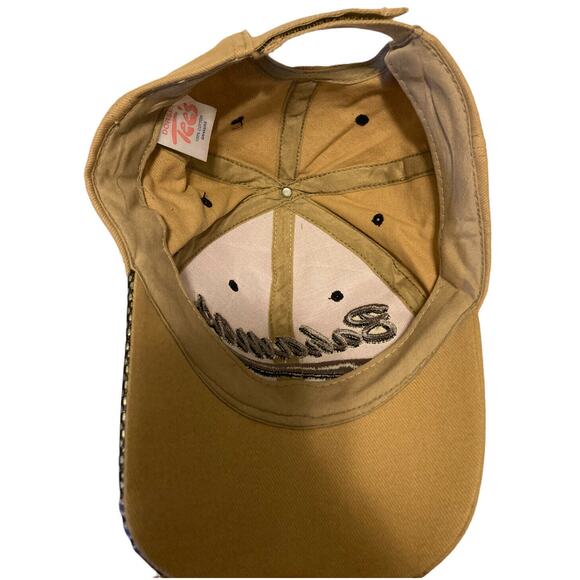Dorsett Tees Mens Tan Bahamas Embroidered Adjustable Ball Cap One Size Unisex - Picture 5 of 6